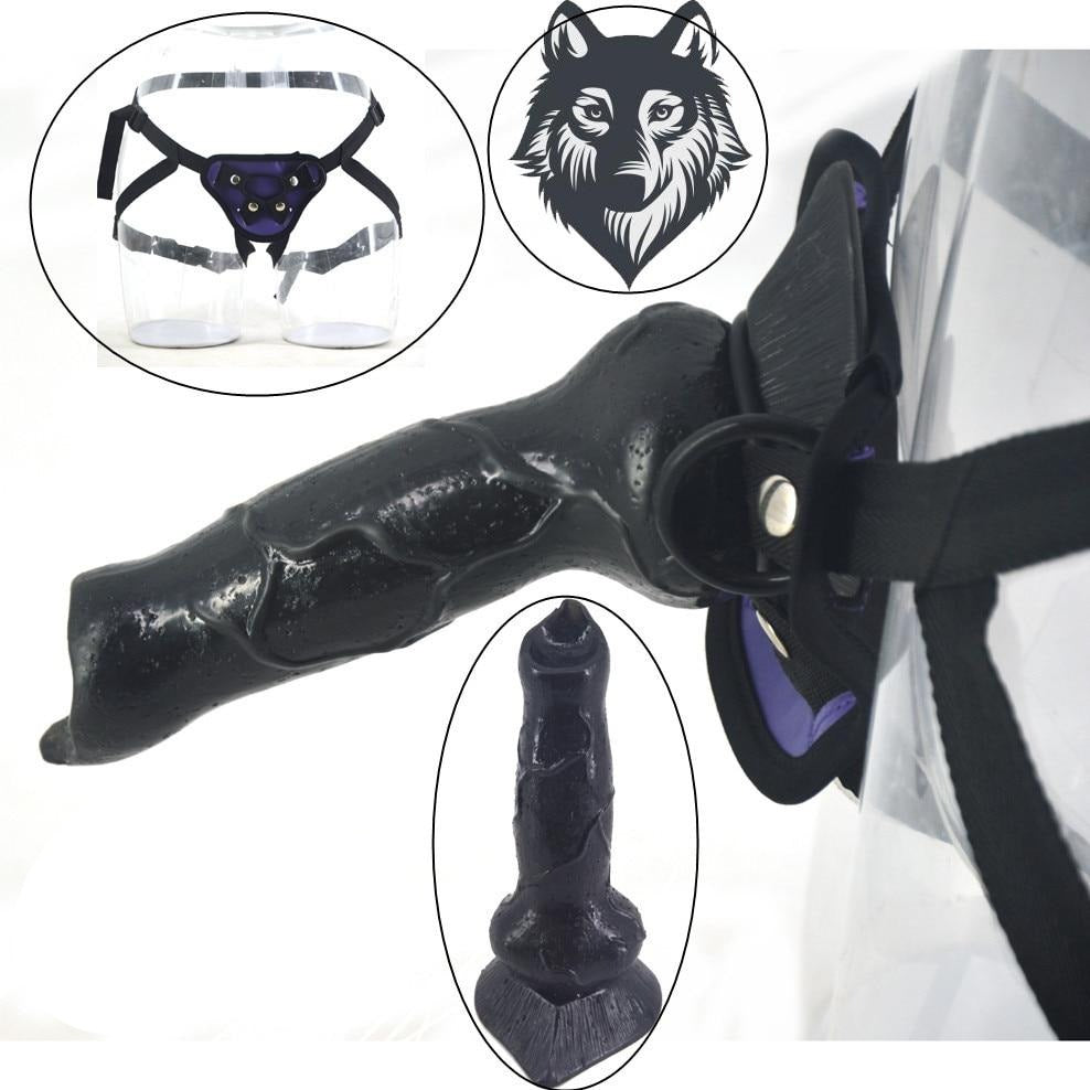 Wolf-style strap-on dildo from the Atelier BDSM shop