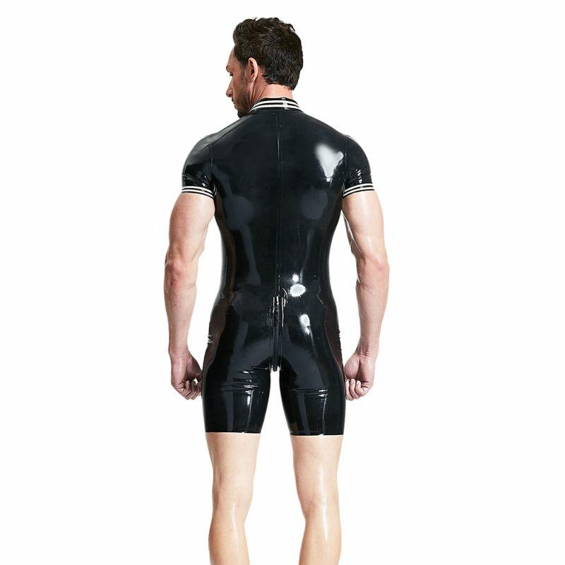 Men's Short Latex Catsuit — product view 6