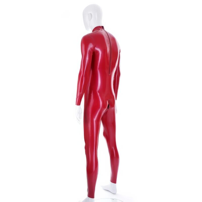 Men's Pouch-Front Latex Catsuit — product view 4