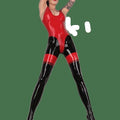 Rückenfrei Latex-Catsuit — Produktbild