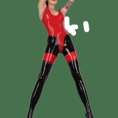 Backless Latex Catsuit — product image