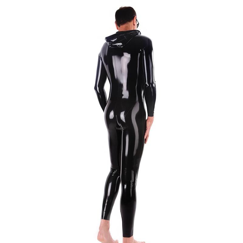 Catsuit de látex con capucha para hombre — vista 4 del producto