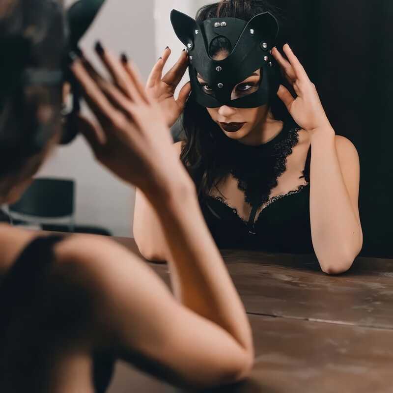 Black Cat BDSM Mask 2.0 — product view 4