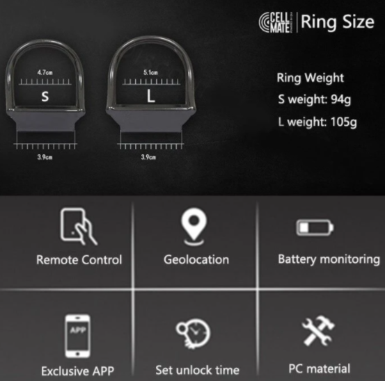 App-Controlled CELLMATE Chastity Cage — product view 4