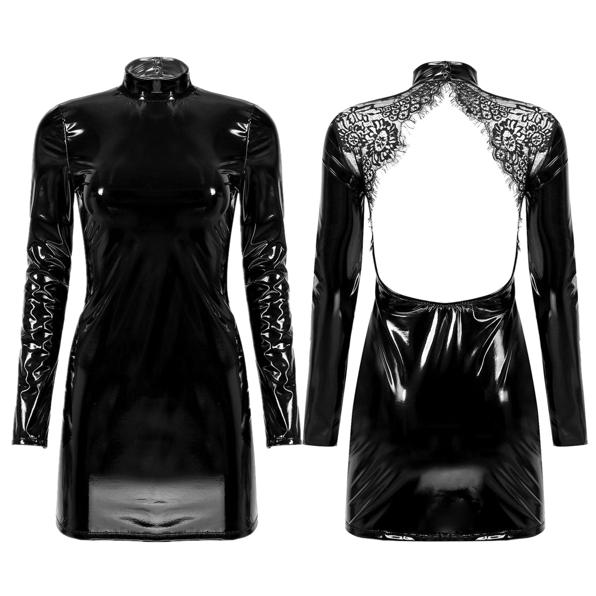 Skirt Wet-look Avoinna takaisin ...