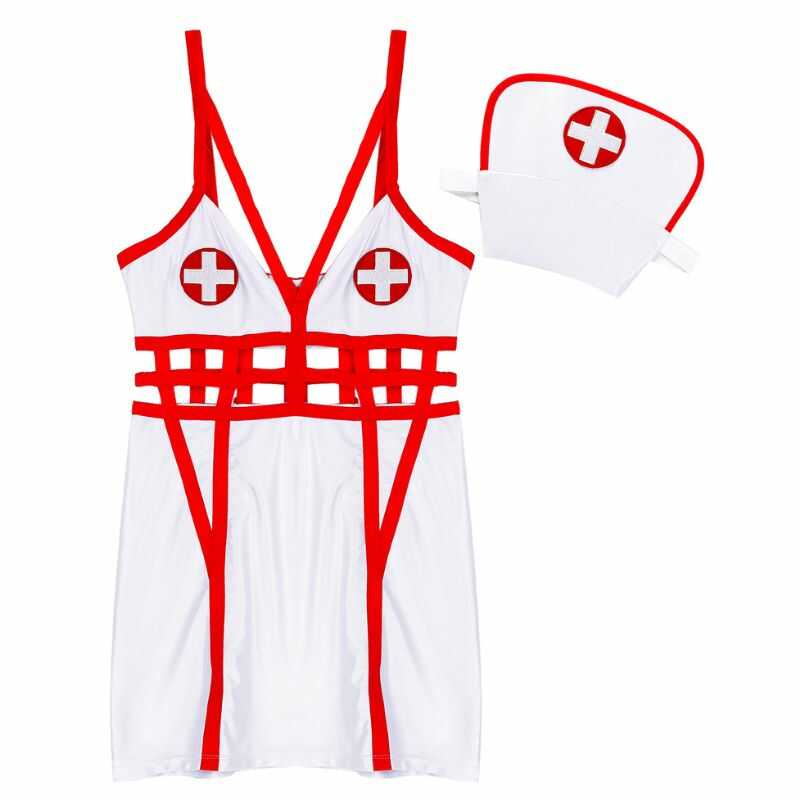 Women's Sexy Nurse Roleplay Costume — product view 4