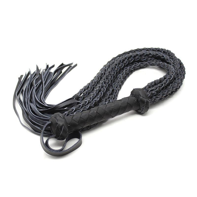 Fruste BDSM Flogger Inferno in Pelle — immagine prodotto