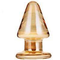Large Glass Butt Plug — product image