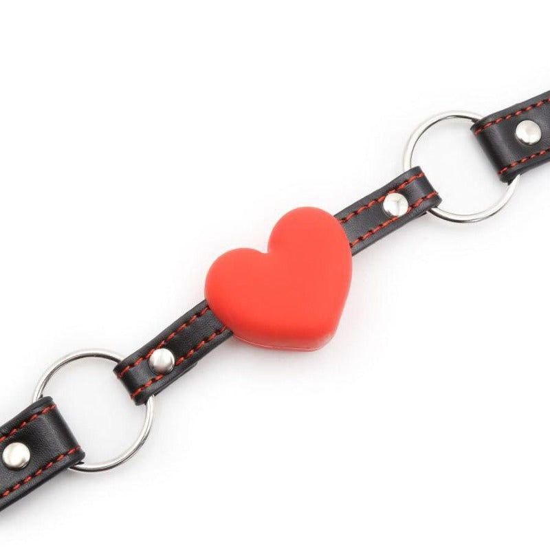 Heart-Shaped Ball Gag — product view 3