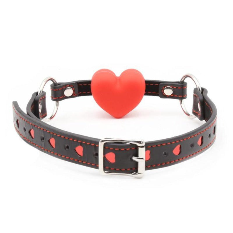 Heart-Shaped Ball Gag — product view 2