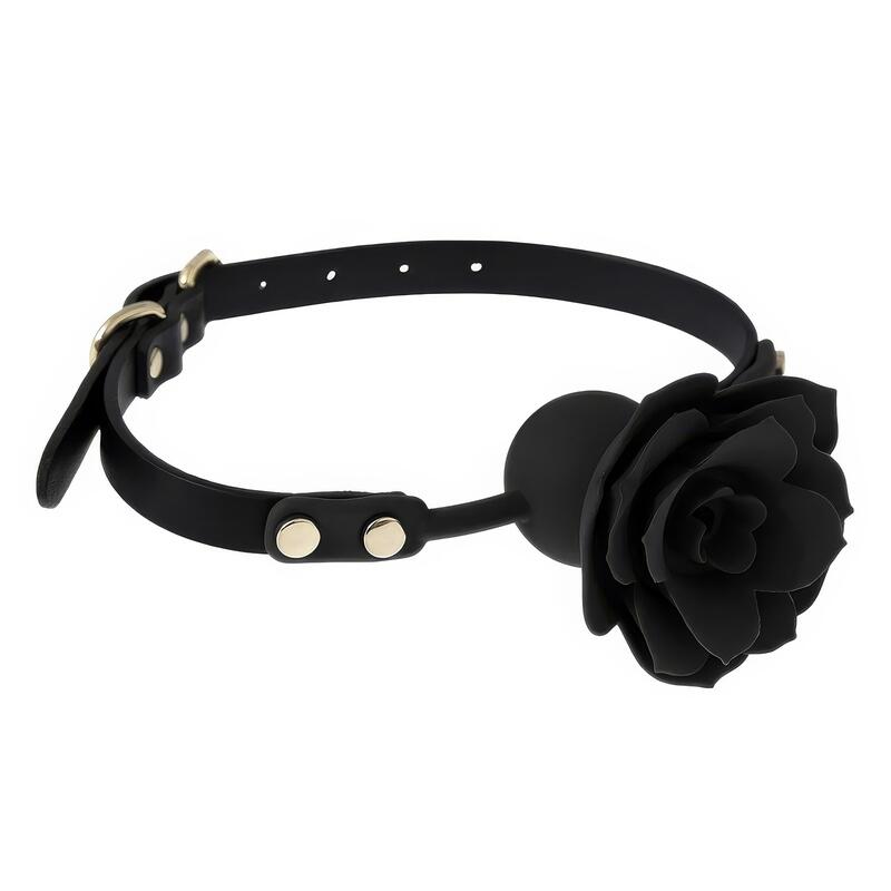 Rose-Shaped Pink Ball Gag — product image
