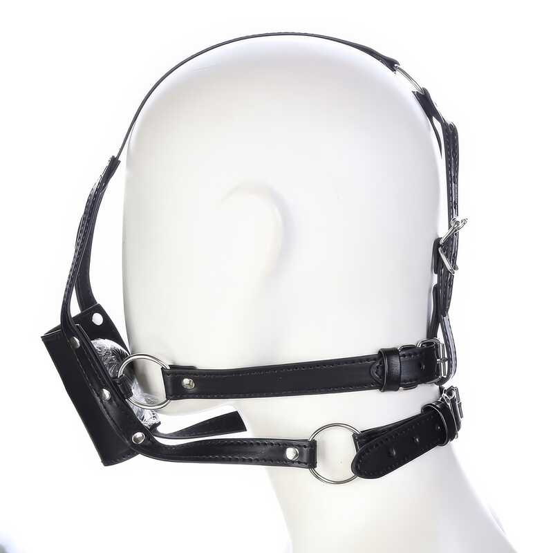Harness Leather Ball Gag — product view 4