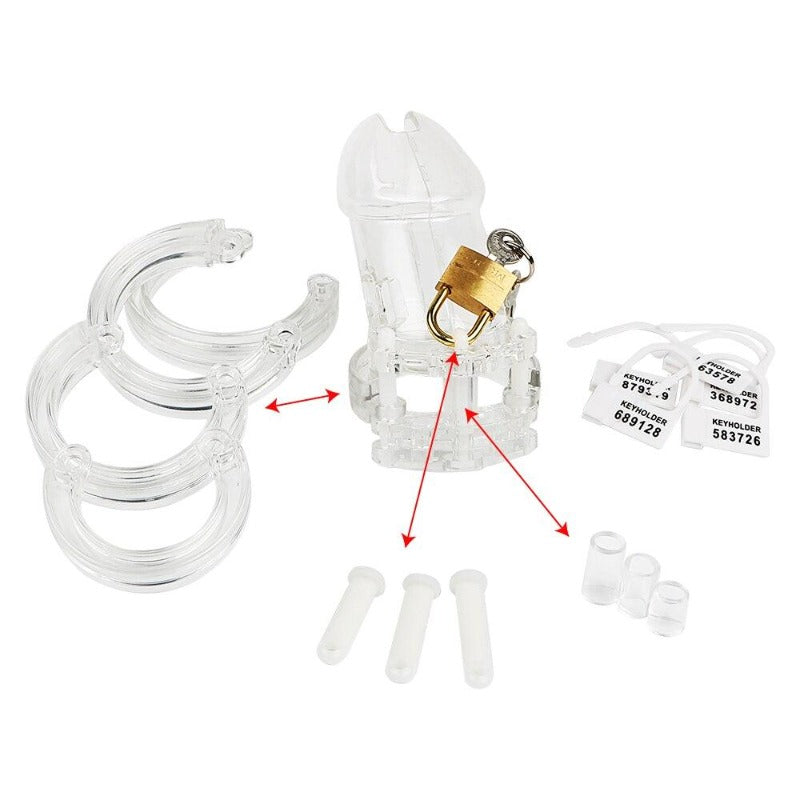 Clear Chastity Cage — product view 3