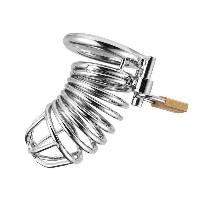 Sølvburet Chastity Cage — produktbillede