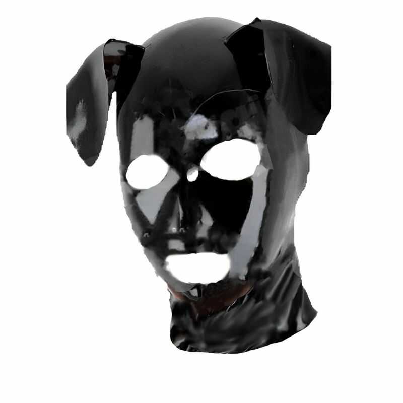 Dog Latex Bondage Hood — product view 2
