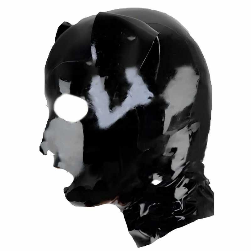 Dog Latex Bondage Hood — product view 3