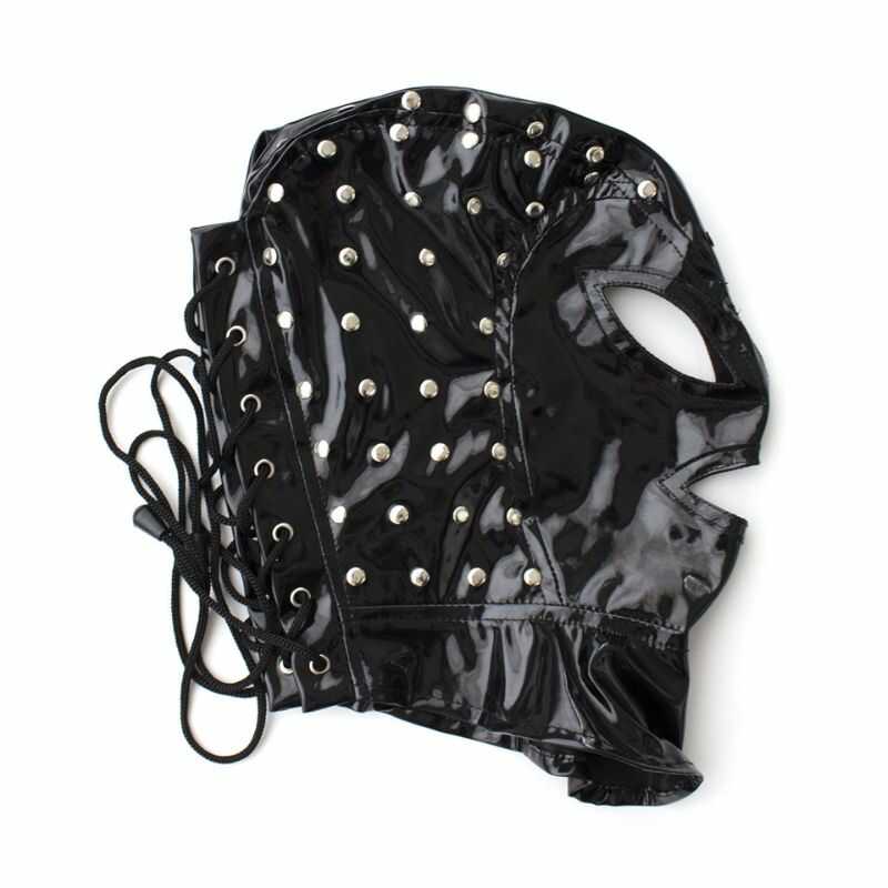 Studded Bondage Hood — product view 3