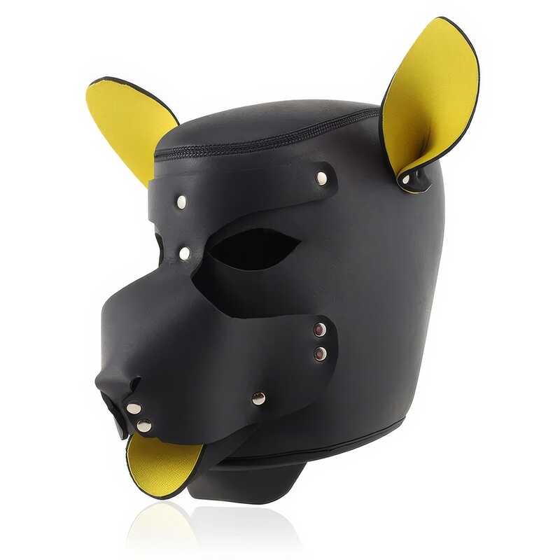 Dog Leather Bondage Hood — product view 7