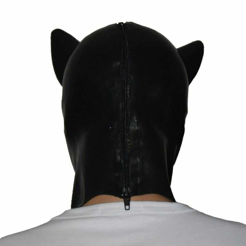 Latex Wolf Bondage Hood — product view 3
