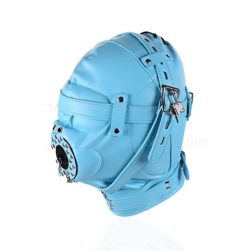 Blue Bondage Hood — product image