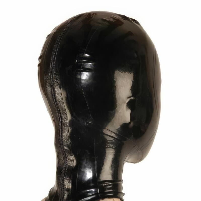 Latex Condom-Style Bondage Hood — product view 4