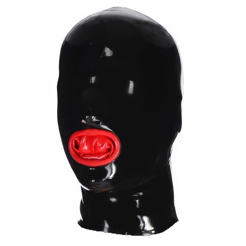 Latex Condom-Style Bondage Hood — product view 3