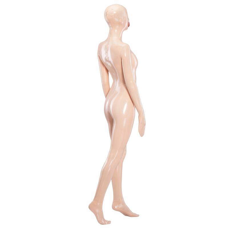 Catsuit de látex integral con capucha — vista 2 del producto