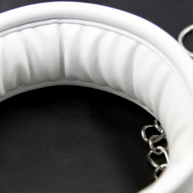 Hvid BDSM Collar - produktvisning 4