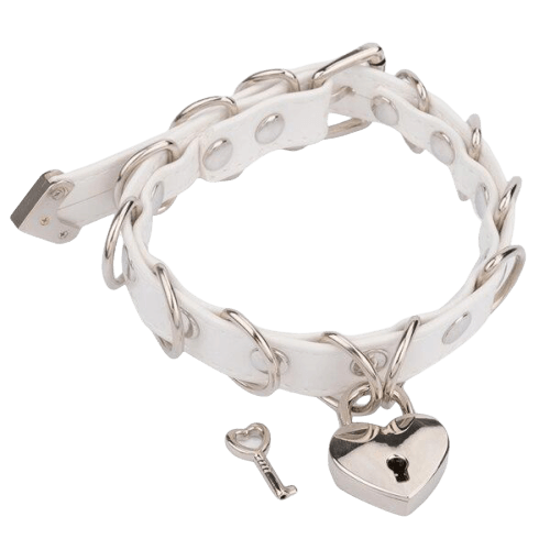 Heart Padlock BDSM Collar — product image