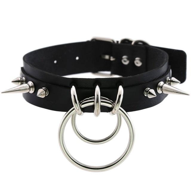 Studded BDSM Collar - produktbillede