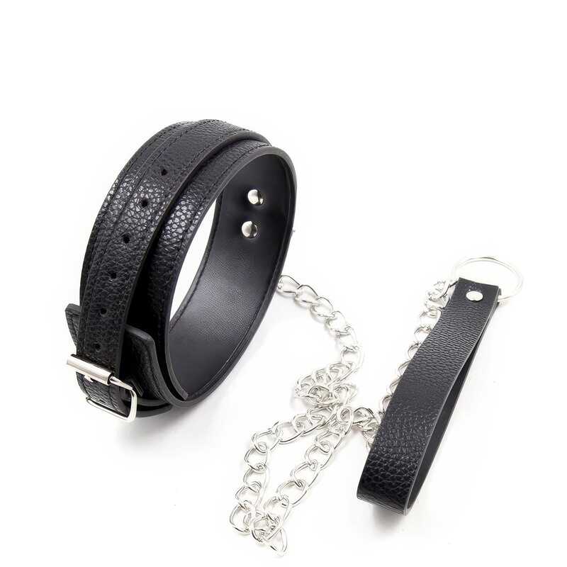 Læder BDSM Collar — produktbillede
