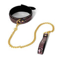 Choker BDSM a Scaglie Iridescenti con Guinzaglio a Catena — immagine prodotto