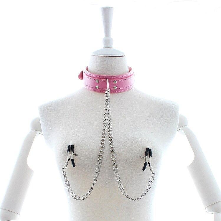 Pinzas para pezones con collar — imagen del producto