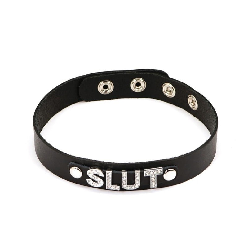 Collar BDSM gargantilla Slut — imagen del producto