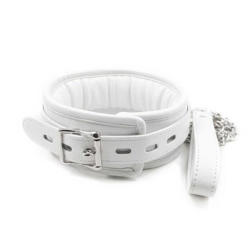 Hvid BDSM Collar - produkt billede