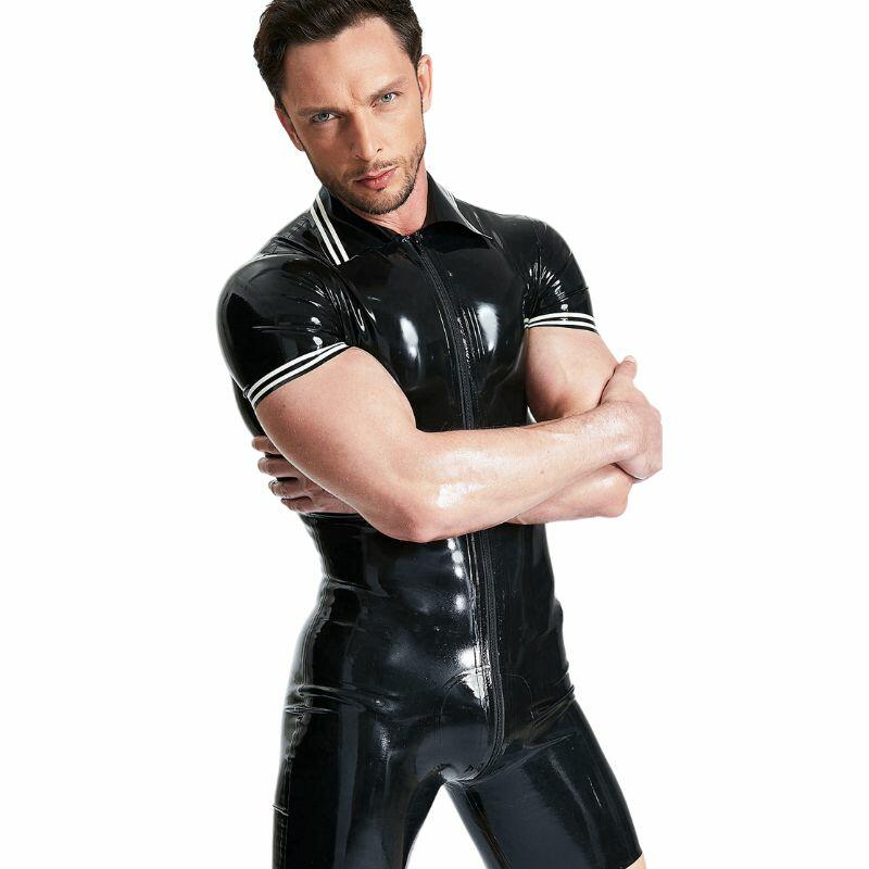Men's Short Latex Catsuit — product view 2