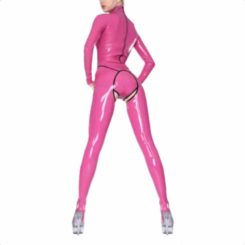 Crotchless Latex Catsuit — product view 2