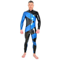 Sininen miesten latex-kissapuku — tuotekuva
