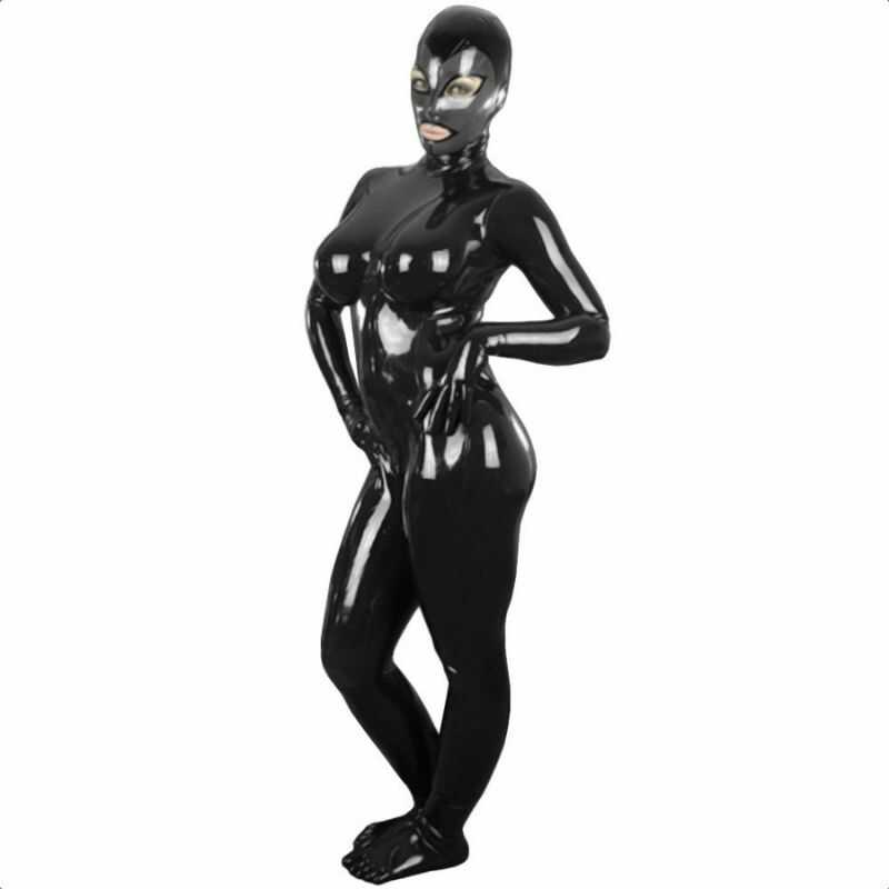 Naisten koko Coverage latex Catsuit — tuotekuva