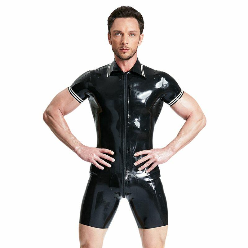 Men's Short Latex Catsuit — product image