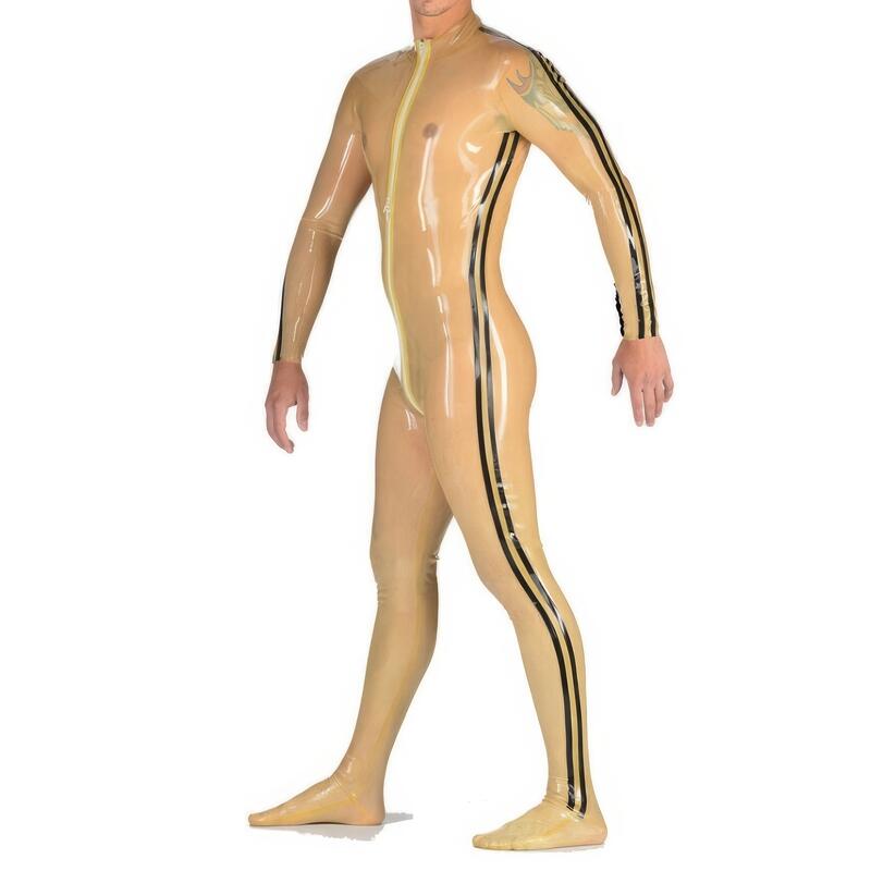 Combinaison Latex Homme Transparente avec Chaussettes Intégrées — image du produit