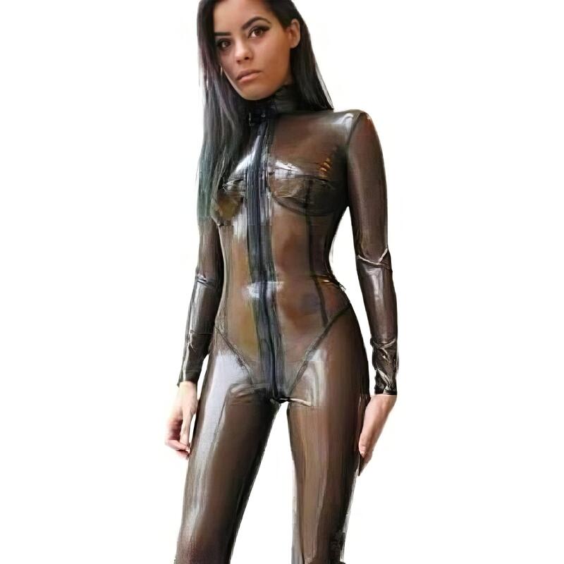 Sexy Clear Latex Catsuit — product image
