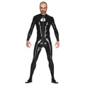 Latex Catsuit mit befestigten Socken — Produktbild