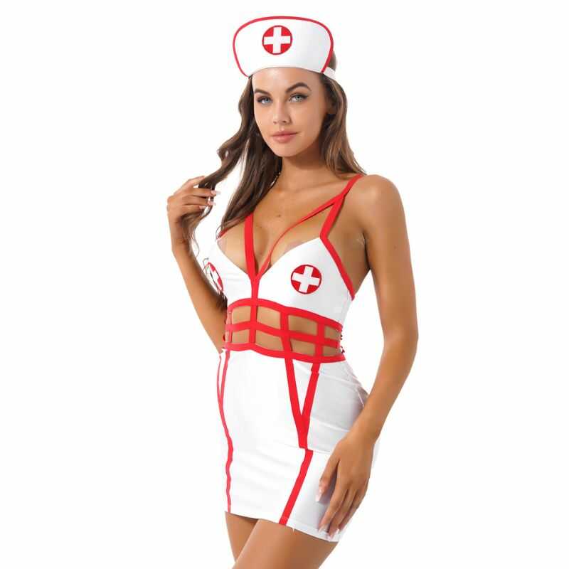 Women's Sexy Nurse Roleplay Costume — product view 2