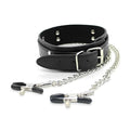 BDSM Collar with Nipple Clamps — product image