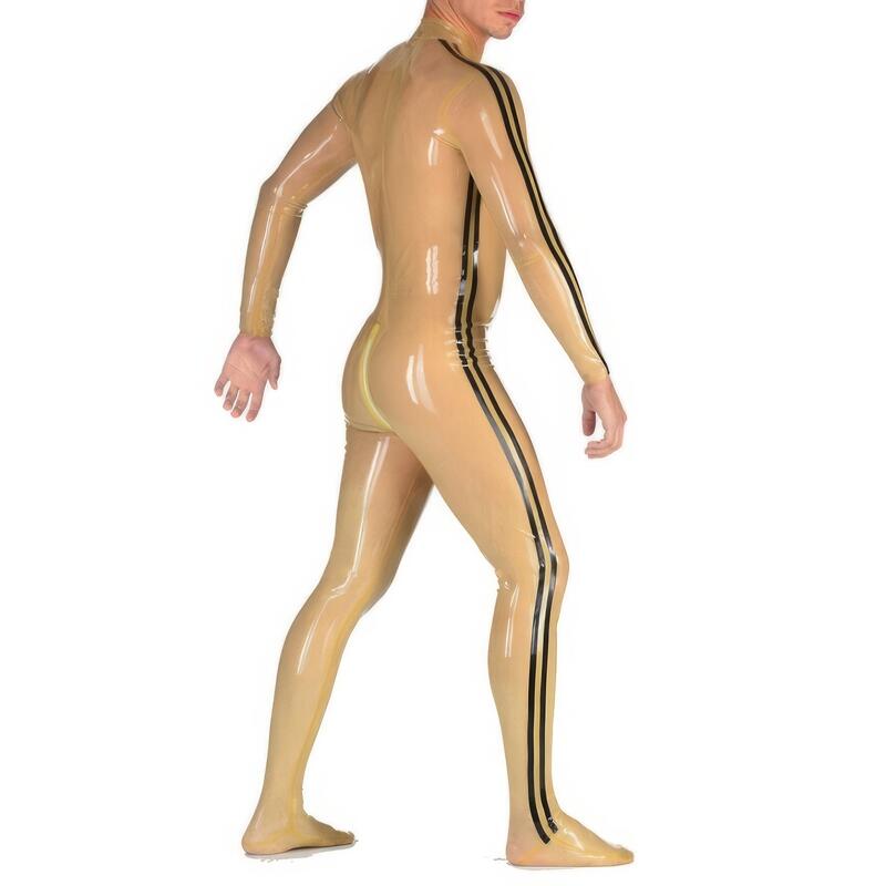Combinaison Latex Homme Transparente avec Chaussettes Intégrées — vue du produit 2