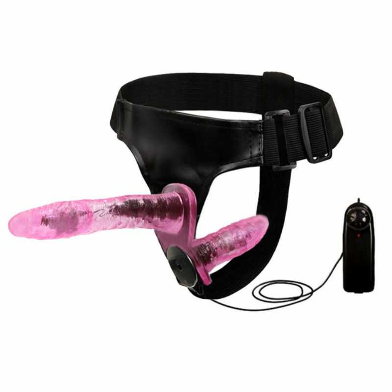 Double-Ended Vibrating Strap-On Dildo — product view 7