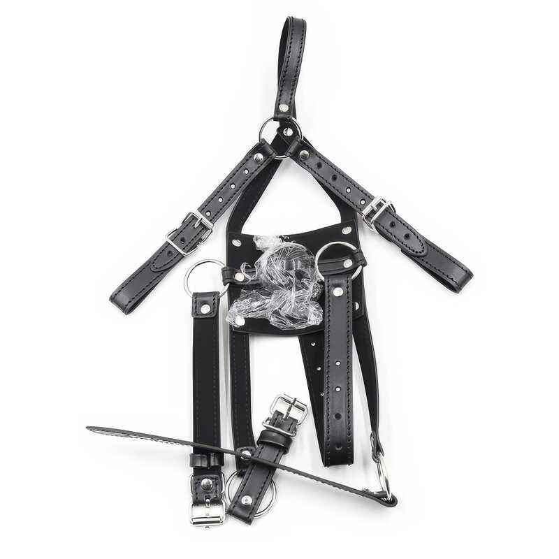 Harness Leather Ball Gag — product view 6