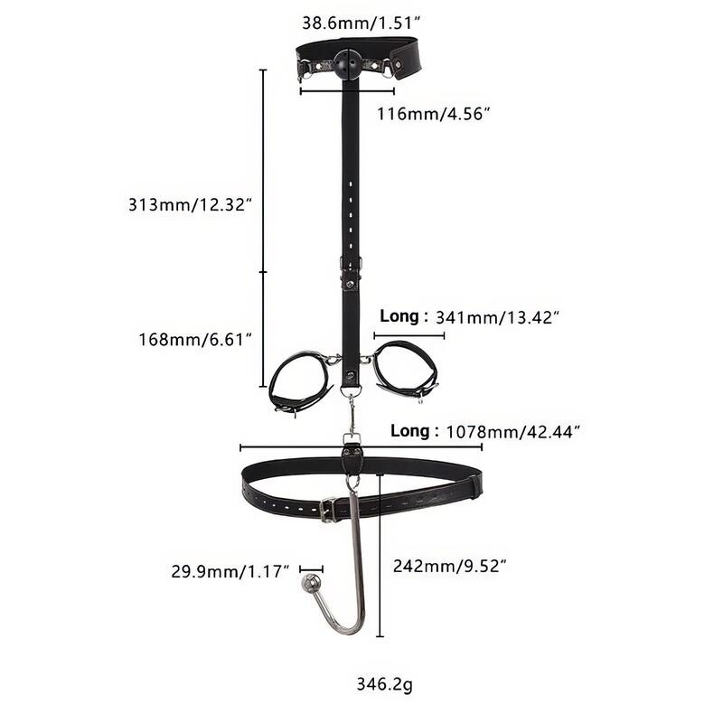 Analkrok med restrainingshalsband — produktvy 6