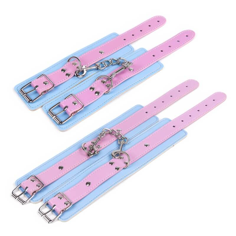 Pink & Blue Bondage Restraints — product view 2